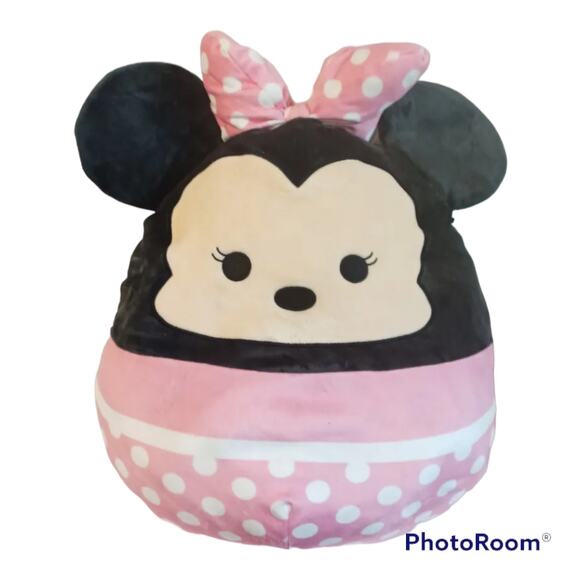 Disney Squishmallows Minnie Mouse 20" Plush Kellytoy Pillow Squish Jumbo Holiday - Picture 2 of 6